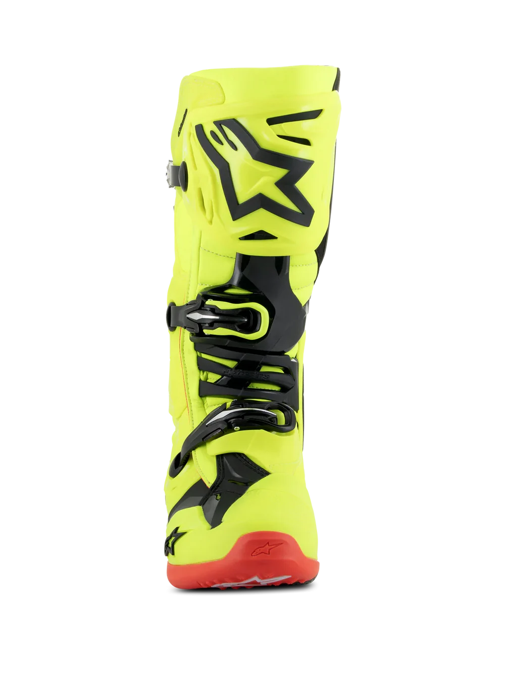 BOTAS ALPINESTARS TECH 10 AMARILLO FLUOR/NEGRO/ROJO