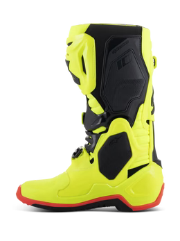 BOTAS ALPINESTARS TECH 10 AMARILLO FLUOR/NEGRO/ROJO