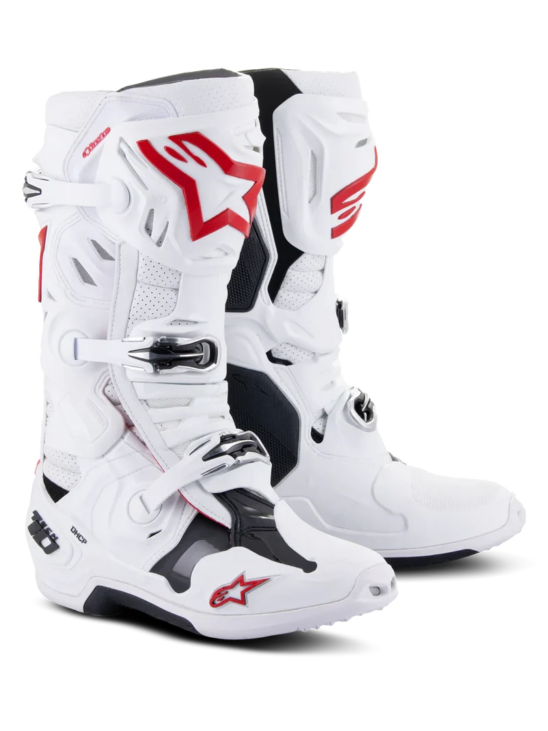BOTAS ALPINESTARS TECH 10 SUPERVENTED BANCO / ROJO
