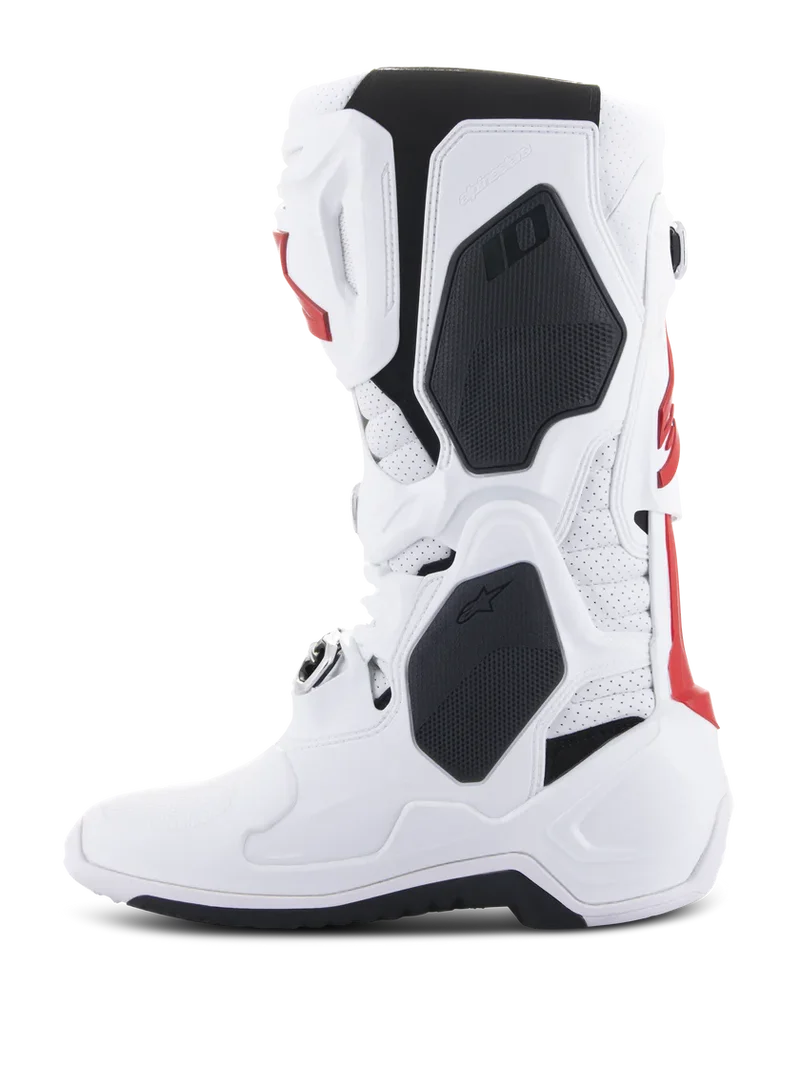 BOTAS ALPINESTARS TECH 10 SUPERVENTED BANCO / ROJO
