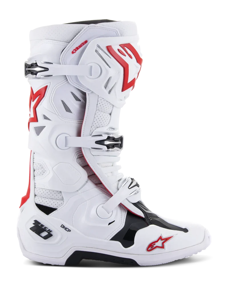BOTAS ALPINESTARS TECH 10 SUPERVENTED BANCO / ROJO