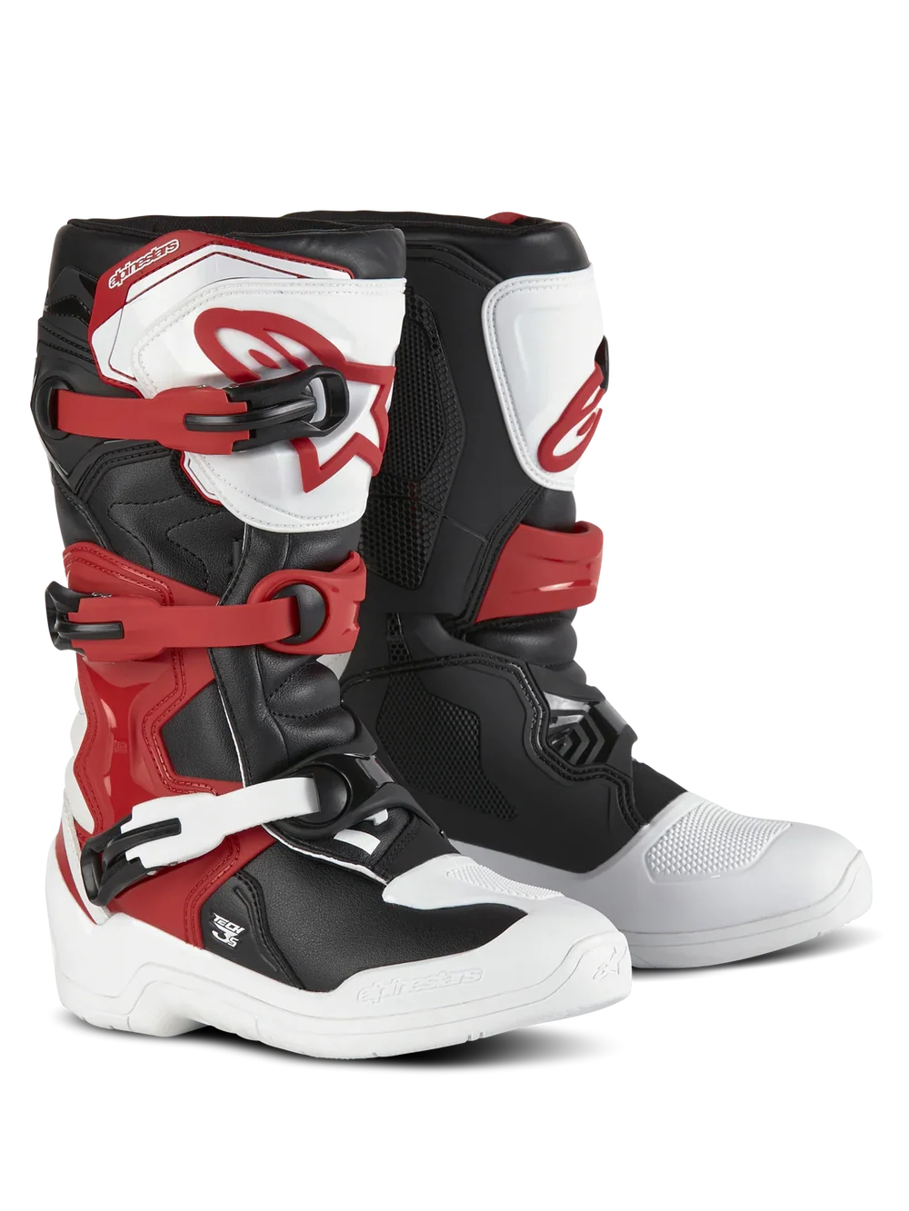 BOTAS ALPINESTARS TECH 3S KIDS BLANCO/NEGRO/ROJO