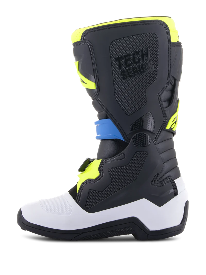 BOTAS ALPINESTARS TECH 7S KIDS NEGRO/AZUL/AMARILLO