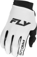 GUANTES FLY RACING PRO LITE WHITE/BLACK