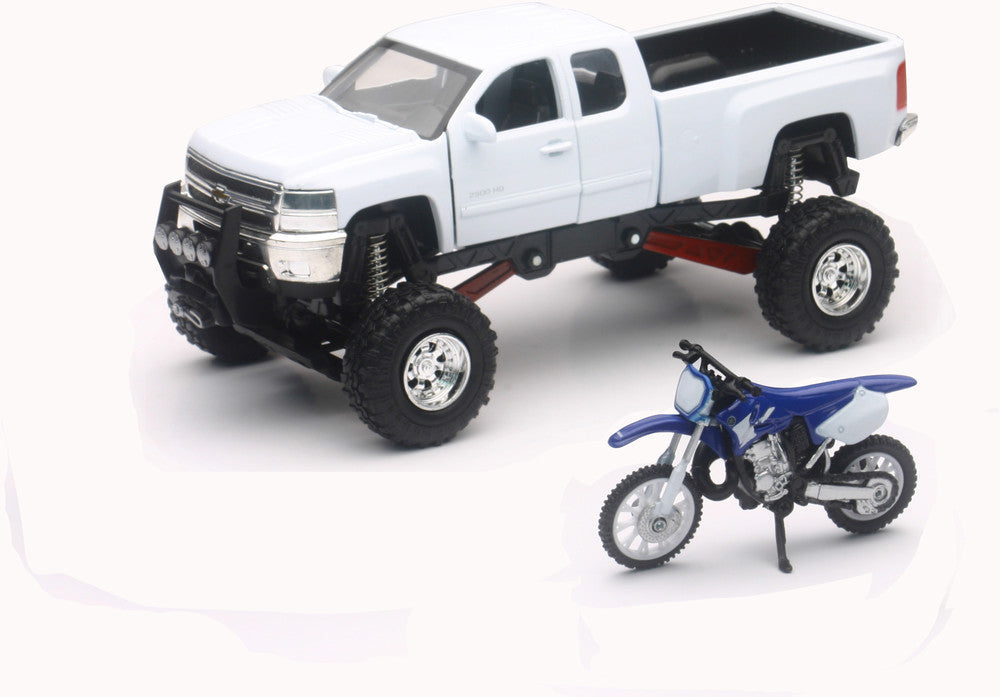 Silverado + Yamaha YZ Réplica 1:43 New-Ray