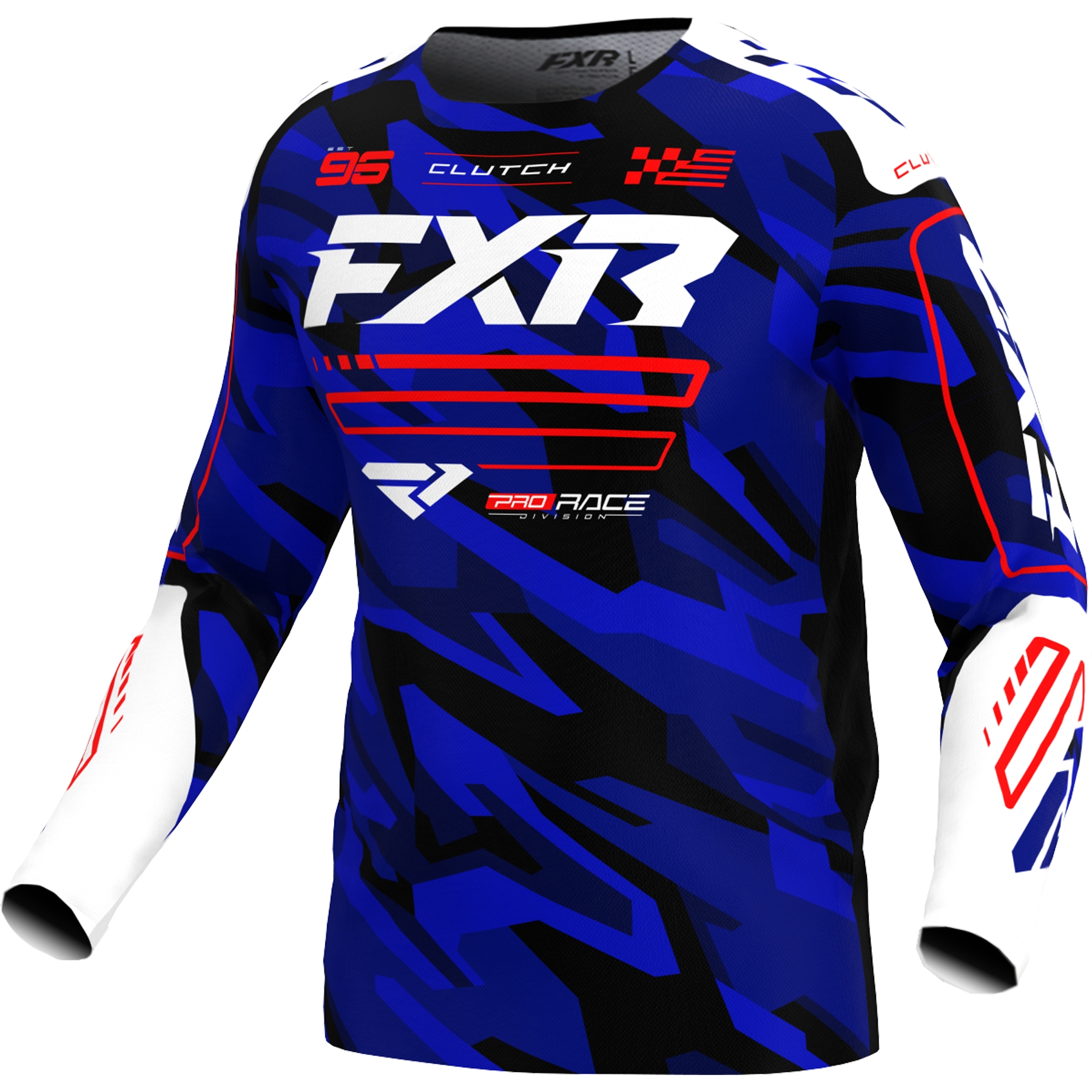 Jersey FXR Clutch Blue/Camo/Red