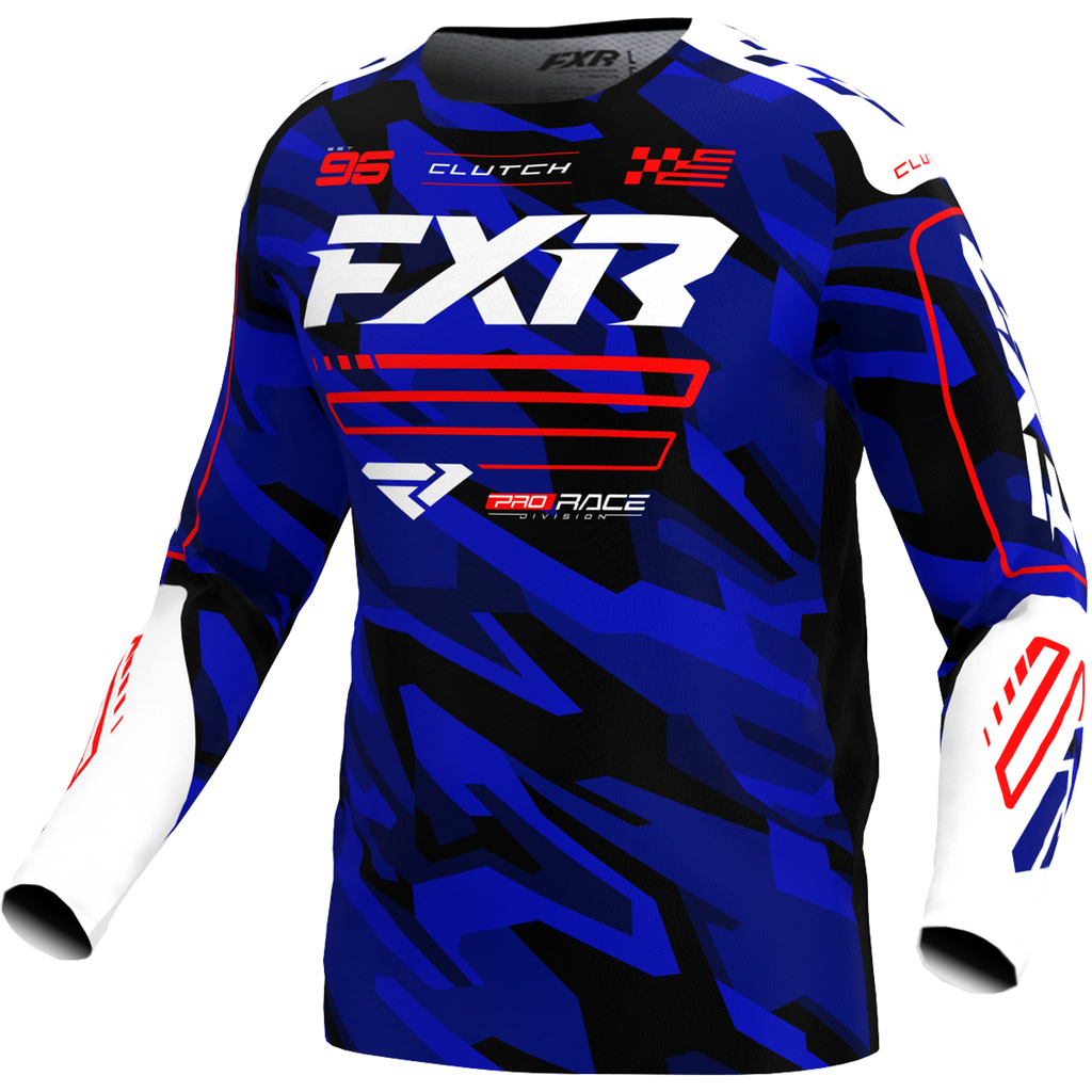 Jersey FXR Kids Cluth Blue/Camo/Red
