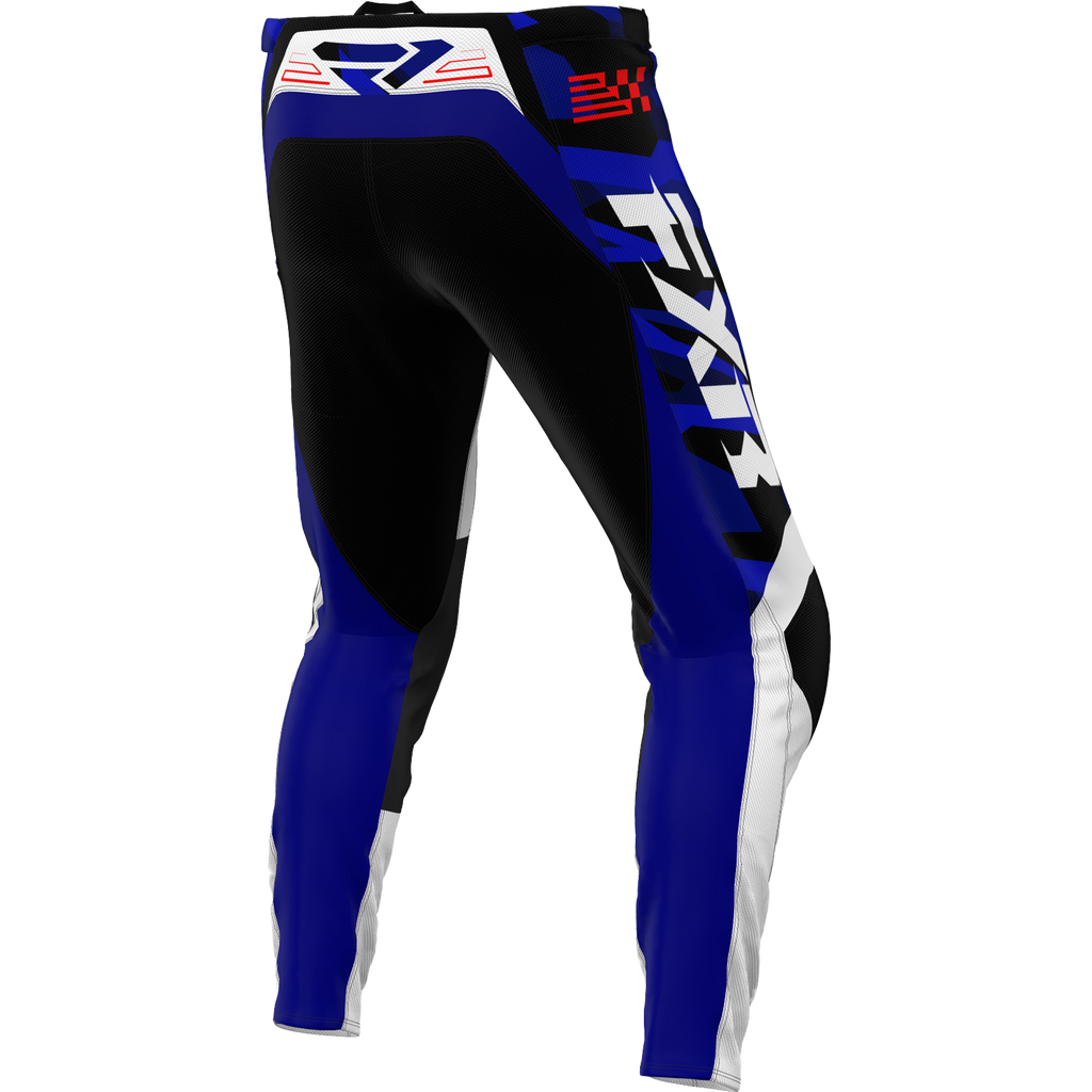 PANTALÓN FXR YOUTH CLUTCH BLUE CAMO/RED
