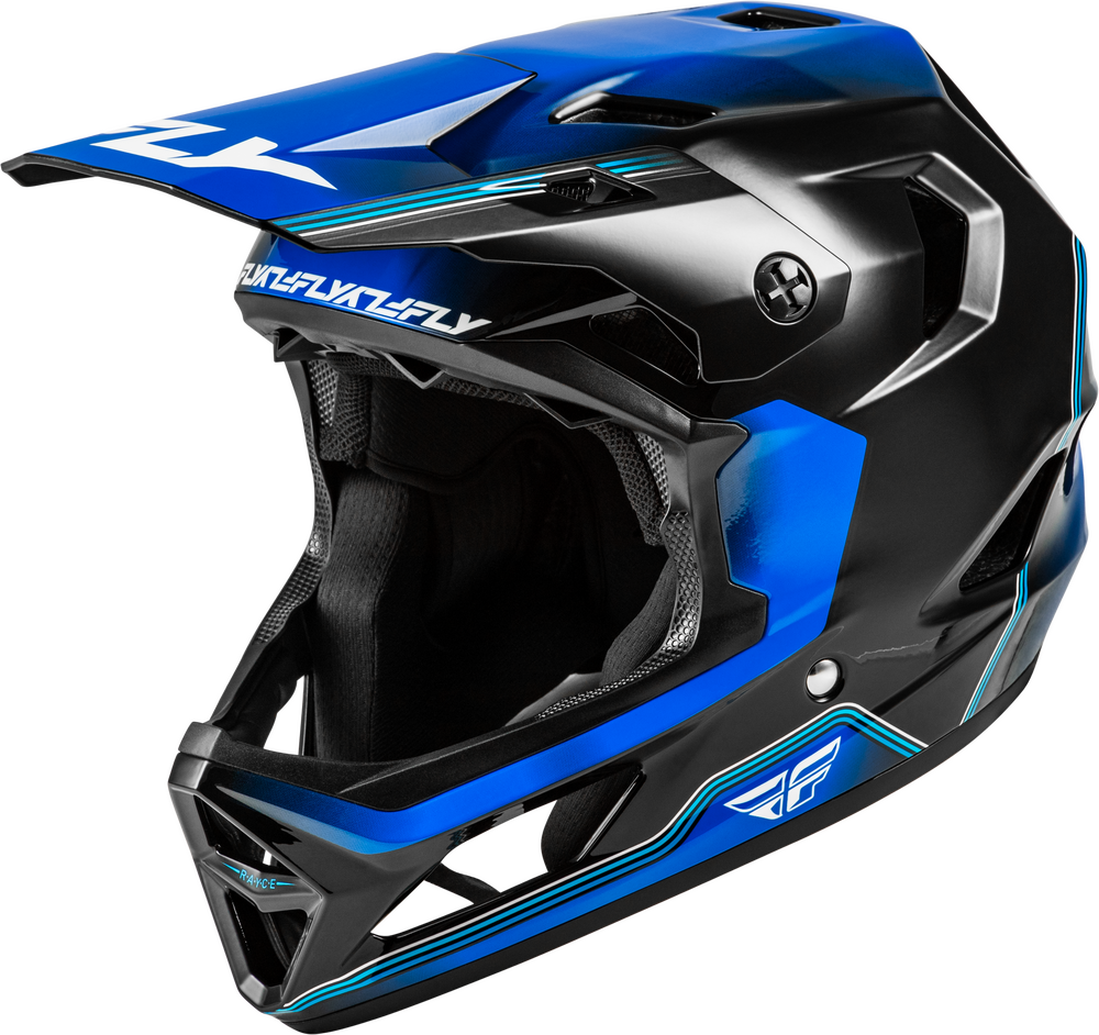 Casco FLY Rayce Repeat 2026 Black/Blue MTB