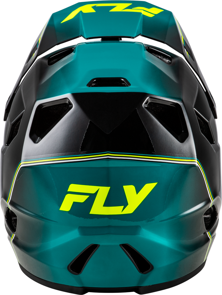 2026 RAYCE REPEAT BICYCLE HELMET BLACK/TEAL/HI-VIS