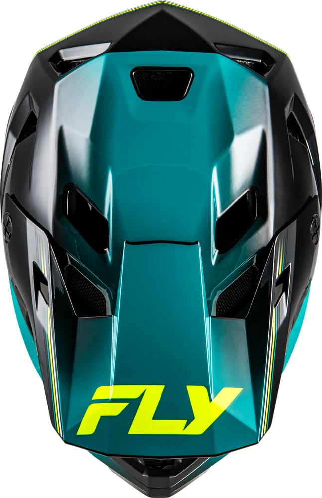 2026 RAYCE REPEAT BICYCLE HELMET BLACK/TEAL/HI-VIS