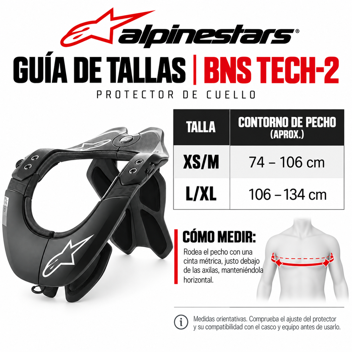 PROTECTOR CERVICAL ALPINESTAR BNS TECH-2