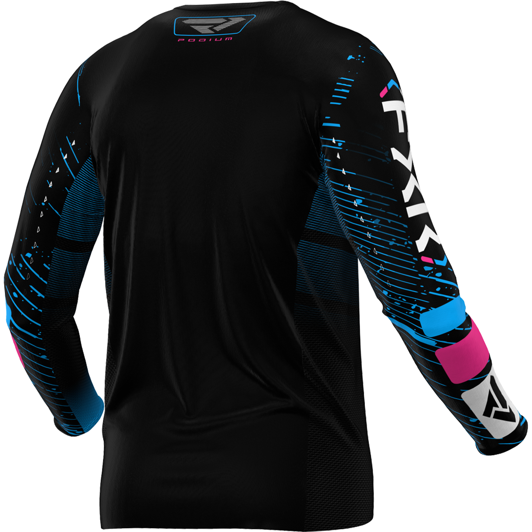 JERSEY FXR PODIUM BLACK/CYAN/PINK