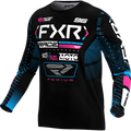 Jersey FXR Podium Black/Cyan/Pink