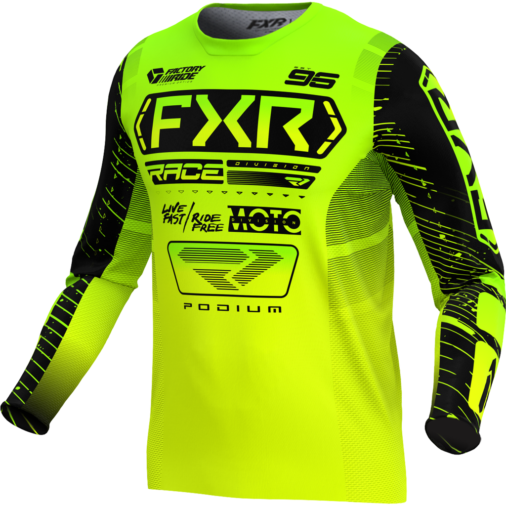 Jersey FXR Podium Hi-Vis/Lime/Black