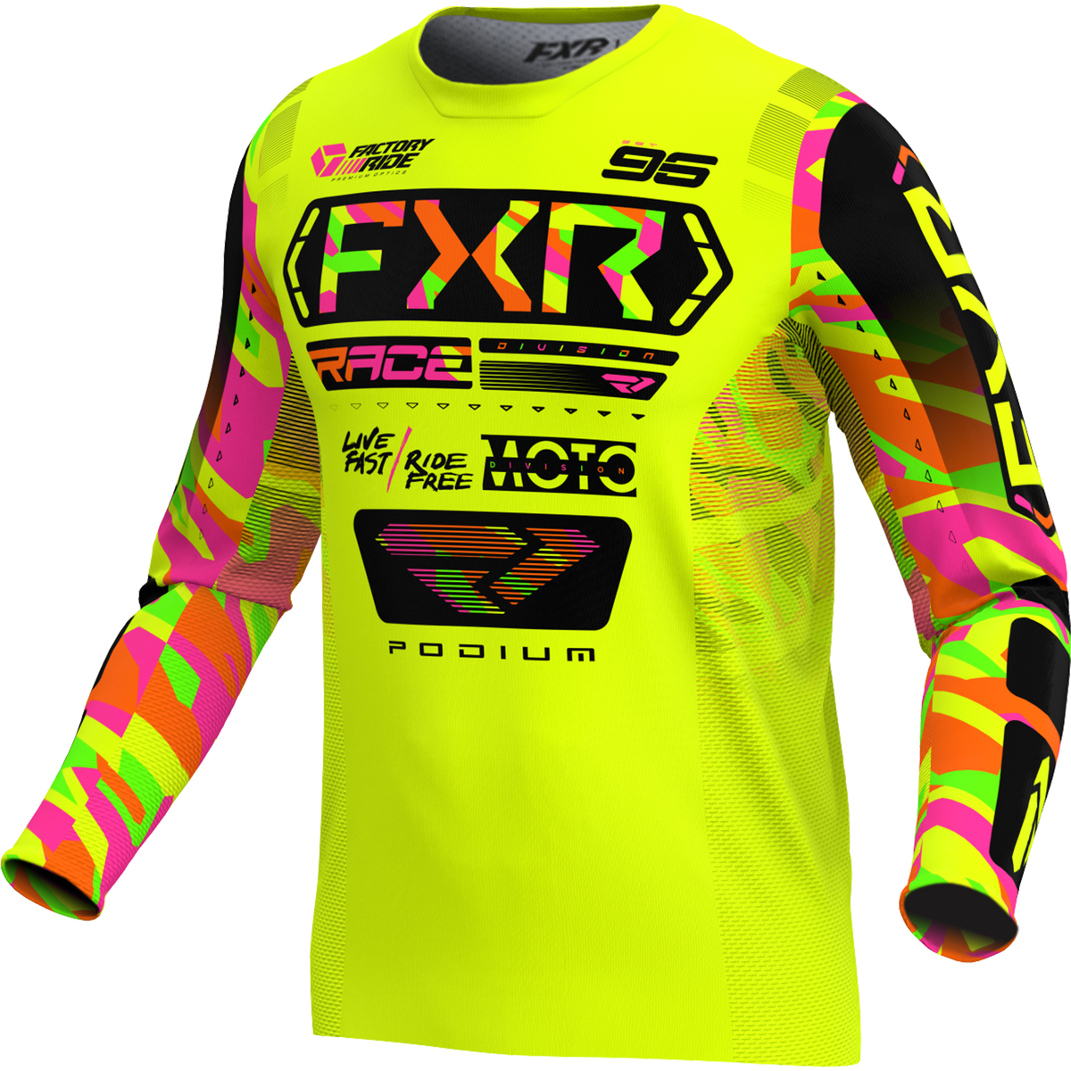 Jersey FXR Podium Hi-Vis/Sherbet Camo