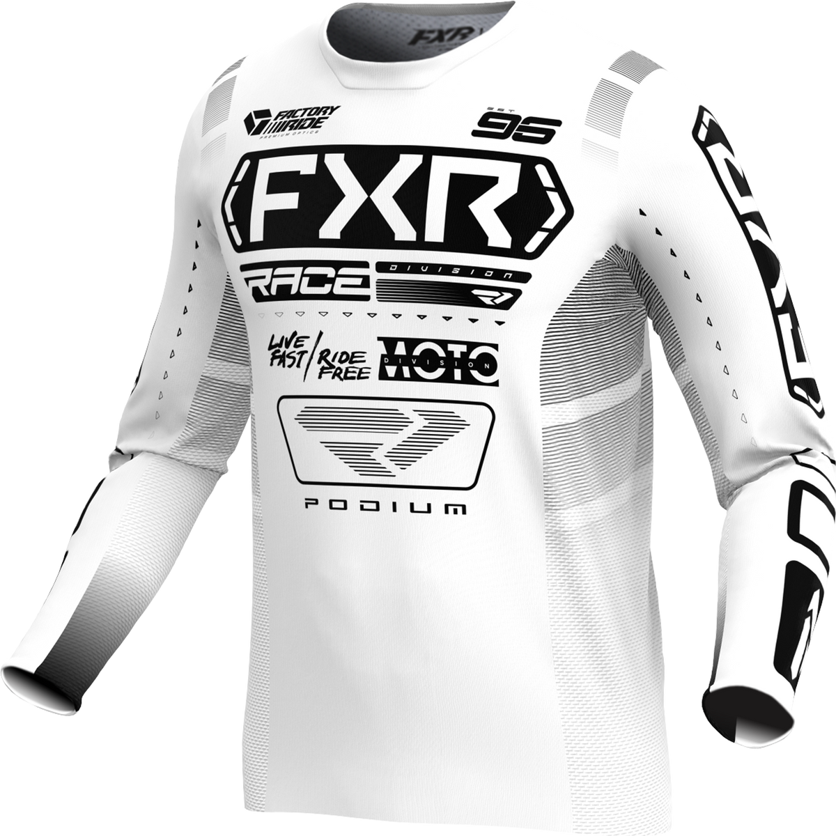 Jersey FXR Podium White/Black