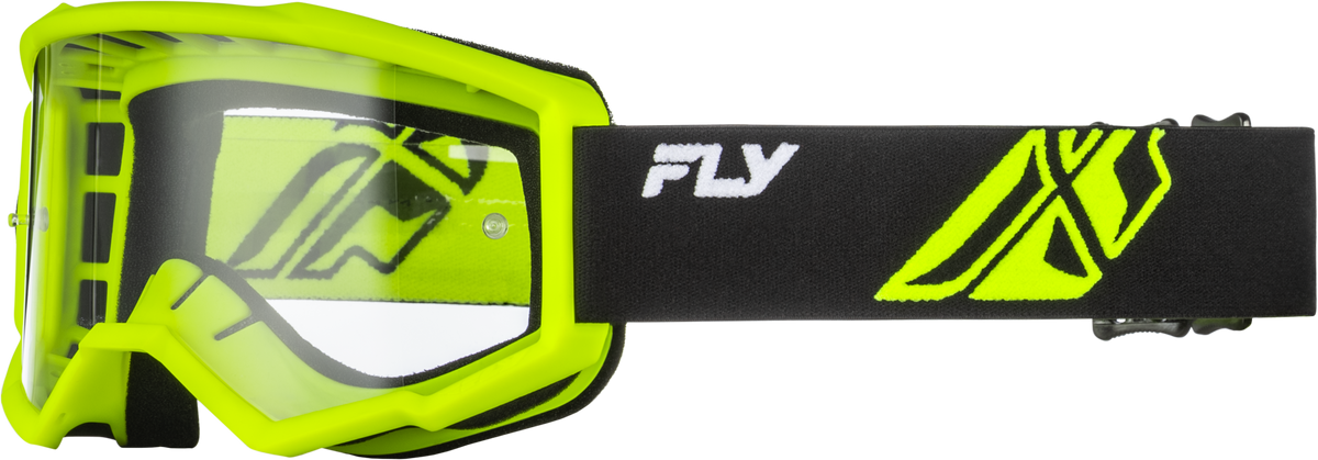 Antiparras Focus W/Clear Lens Negro Fly Racing