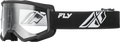 FOCUS GOGGLE BLACK/WHITE W/ CLEAR LENS