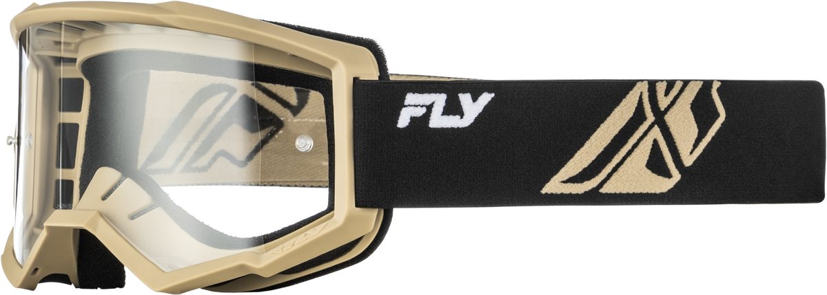 FOCUS GOGGLE BLACK/KHAKI W/ CLEAR LENS