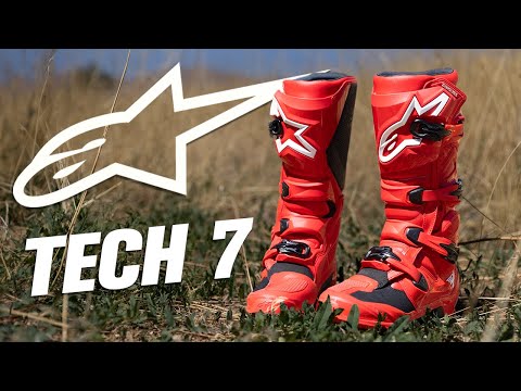 BOTAS ALPINESTARS TECH 7 NEGRO/ROJO FLUOR