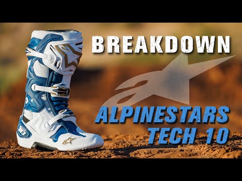 BOTAS ALPINESTARS TECH 10 AMARILLO FLUOR/NEGRO/ROJO