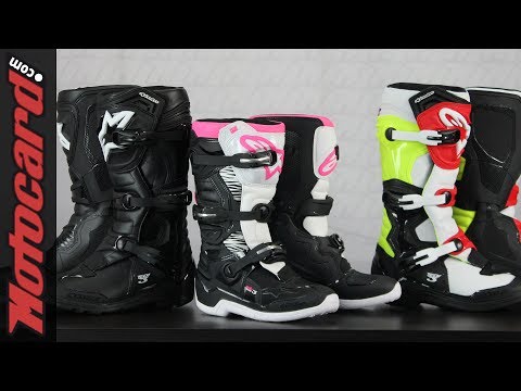 BOTAS ALPINESTARS TECH 3S KIDS BLANCO/NEGRO/ROJO