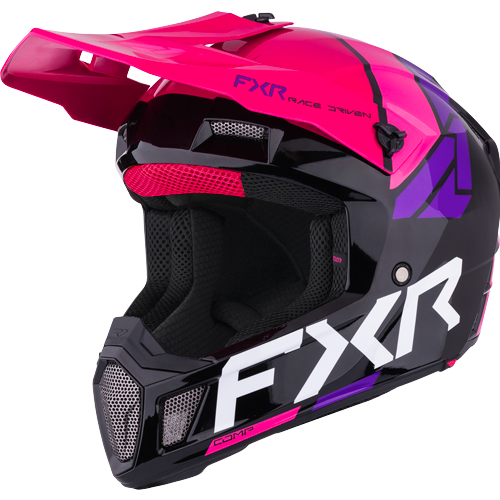 Casco FXR Clutch Comp MX Black/Razz