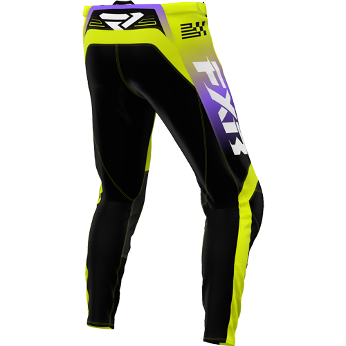 PANTALÓN FXR KIDS CLUTCH 26 HIVIS/BLACK/PURPLE
