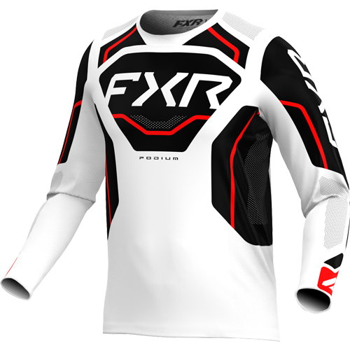Jersey FXR Podium Relay 26 White/Black/Red