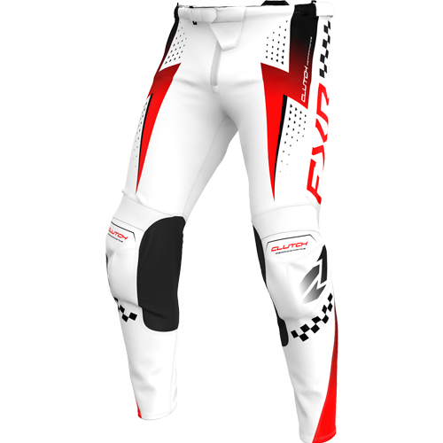 Pantalón FXR Clutch Pro 26 White/Red/Black