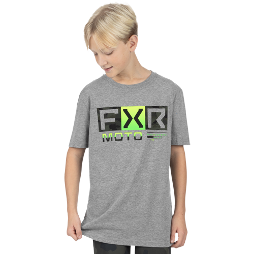 Polera Youth FXR Premium 24 Grey/Army Camo