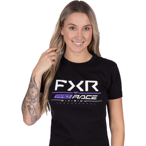 Polera Mujer FXR Race Div Black/Amethyst