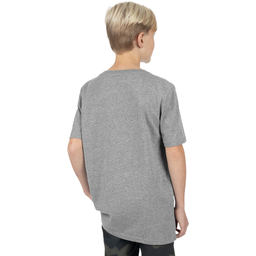 POLERA YOUTH PREMIUM T-SHIRT 24 GREY HEATHER/ARMY CAMO