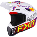 Casco FXR Clutch Race Div MX White/Purple/Red