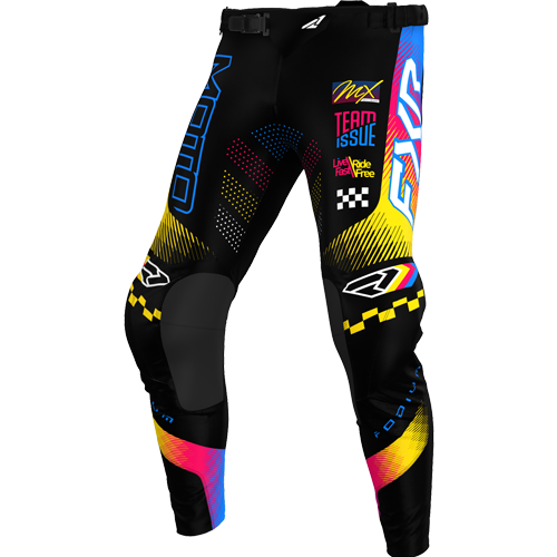 Pantalón FXR podium gladiator 26 black/blue/razz