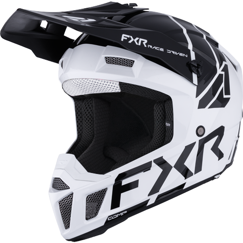 Casco Youth FXR Clutch Comp MX White/Black